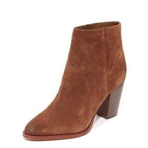 Sam Edelman Suede Leather Bootie Ankle Cowboy Boot Size 11